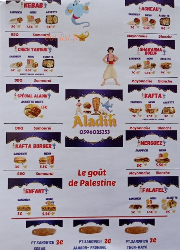 Aladin — carte page 2