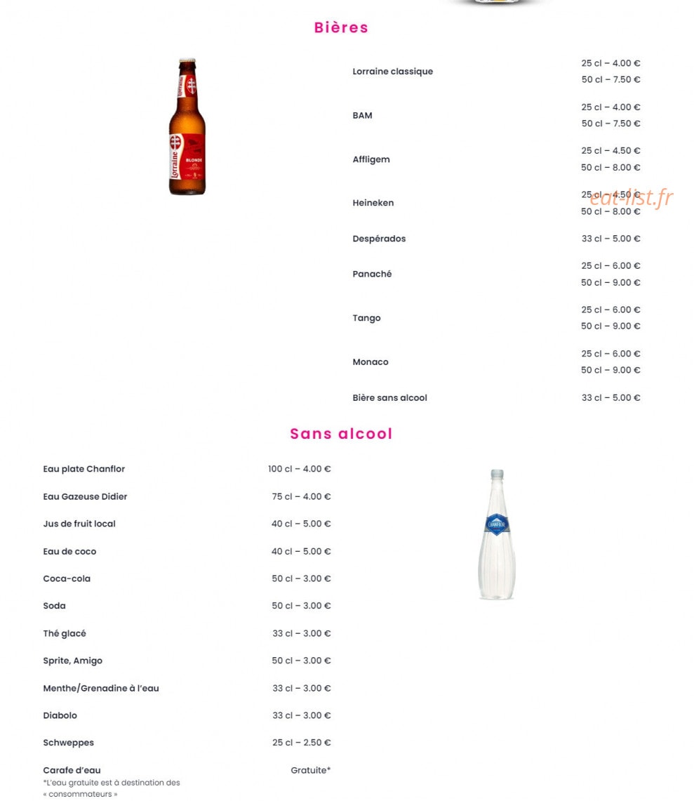Beach Grill — carte page 6