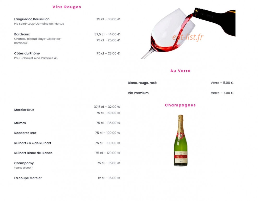 Beach Grill — carte page 9