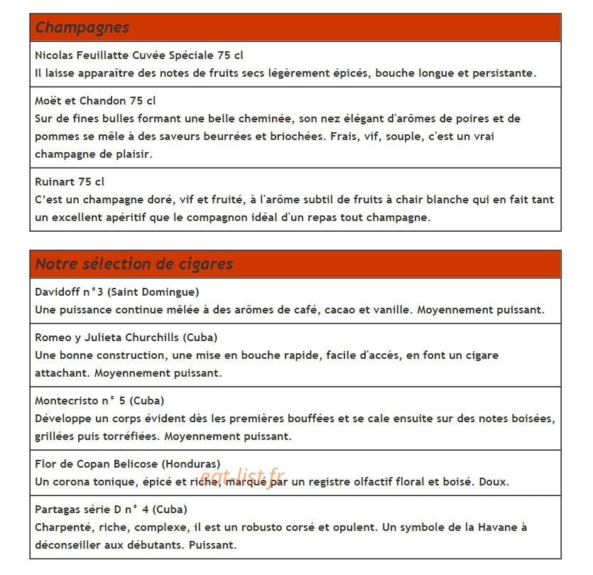 Restaurant 1643 — carte page 6