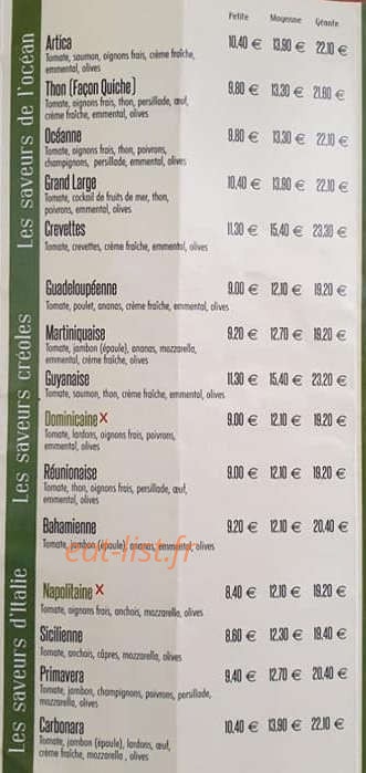 Remy Pizza — carte page 3