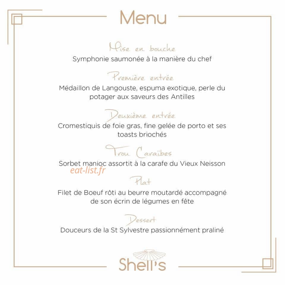 Shell's — carte page 1