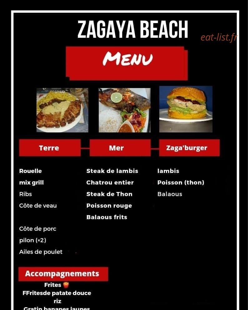 Zagaya Beach — carte page 1