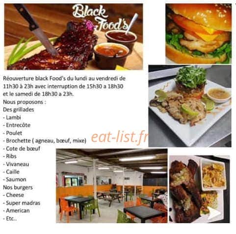 Black food's — carte page 1