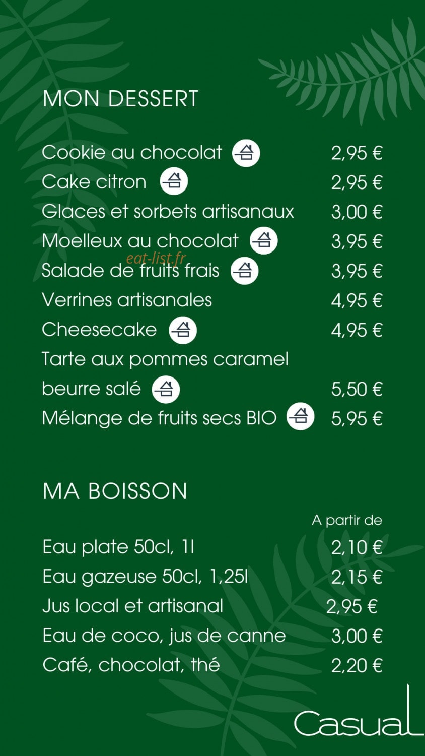 Casual — carte page 2