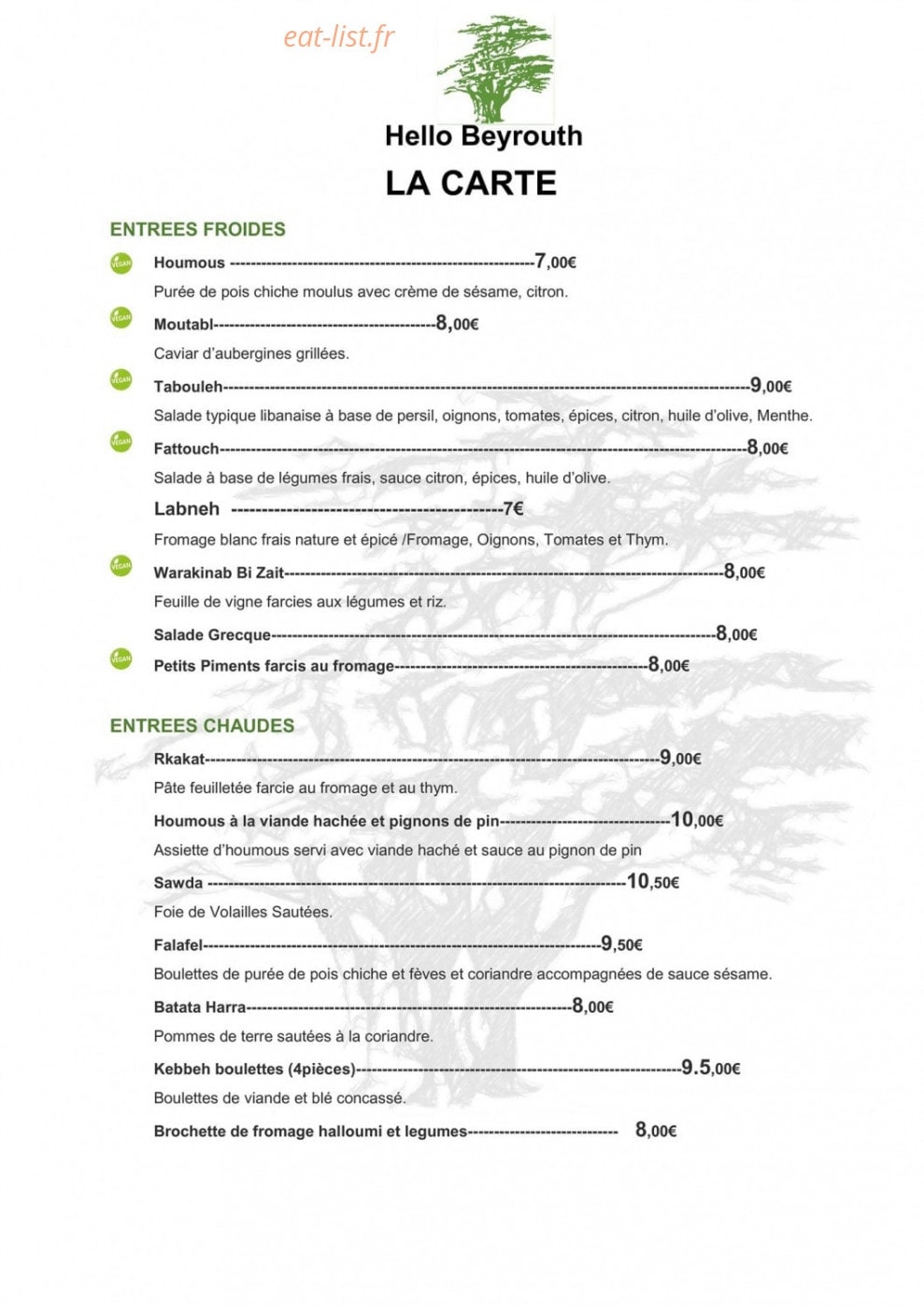Hello Beyrouth — carte page 1