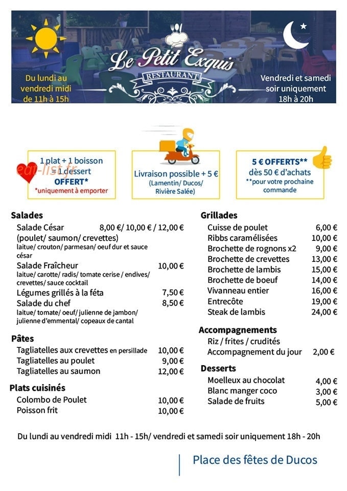 L'exquis — carte page 1