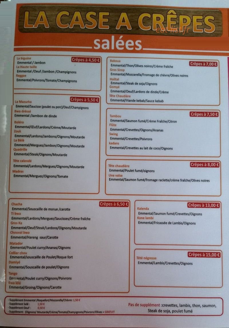 La case à Crêpes — carte page 3