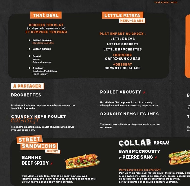 Pitaya — carte page 1