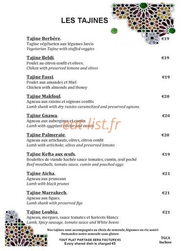 La Marrakech — carte page 3