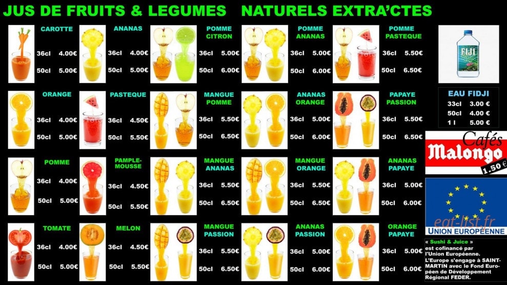 SushiI & Juice — carte page 4