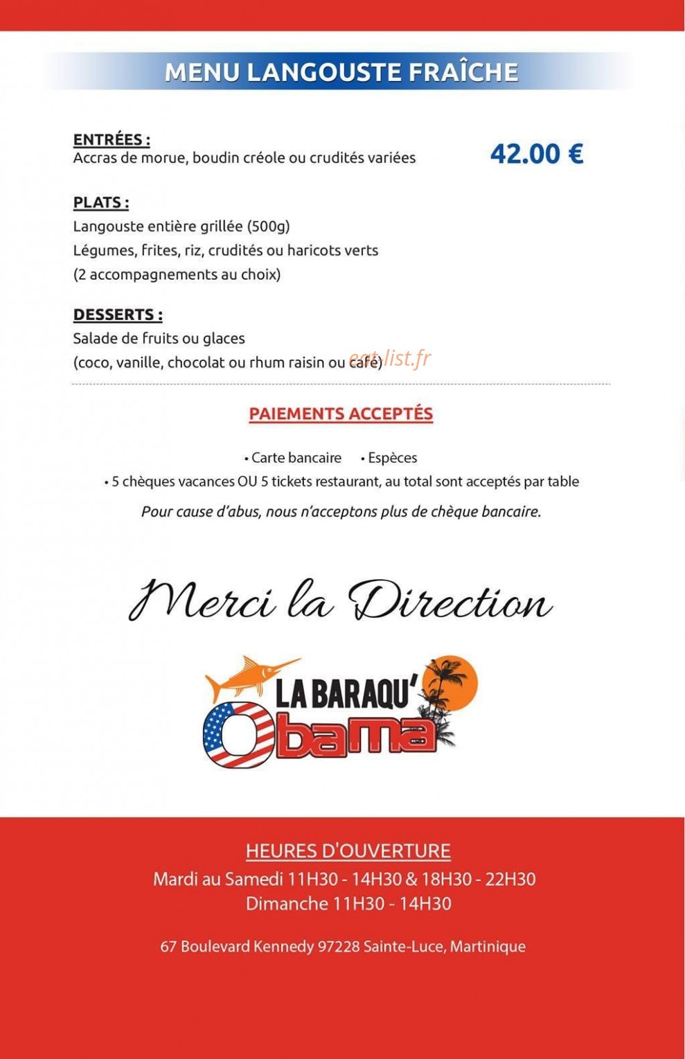 La Baraqu 'Obama — carte page 4