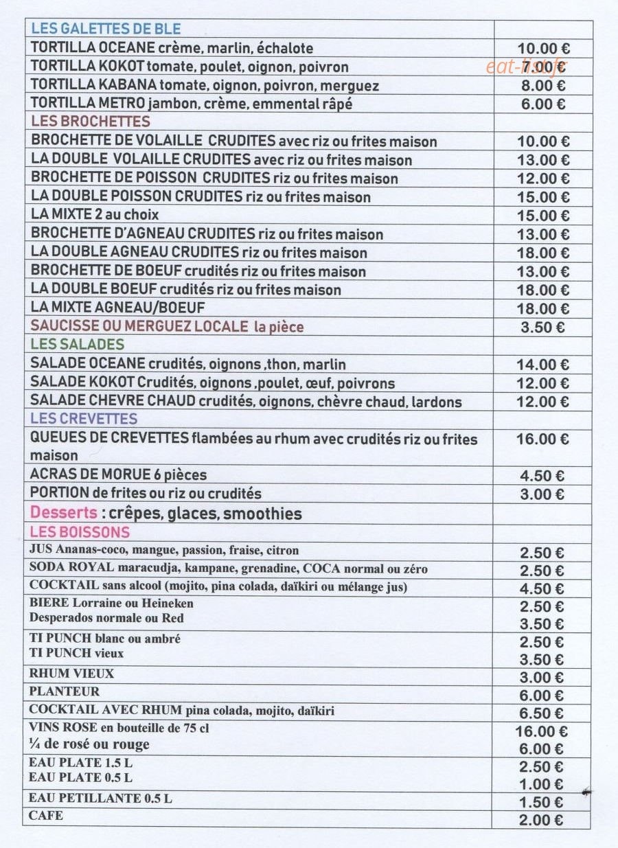 La kabananou — carte page 2
