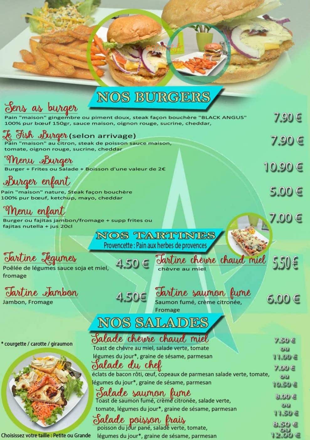 Sens'AS food Fast Good — carte page 2