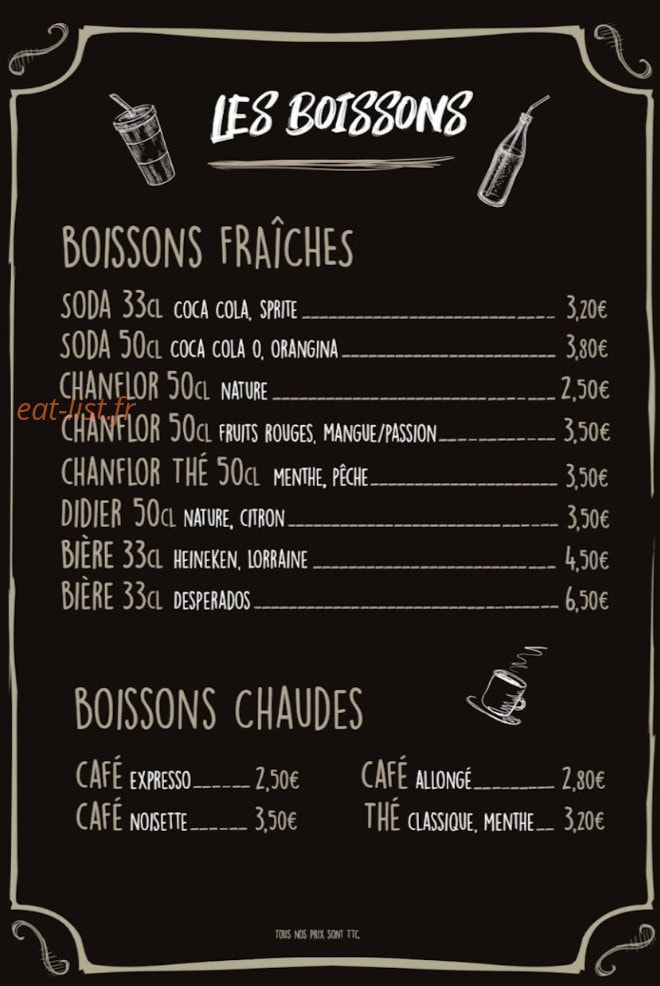 Burger Station — carte page 4