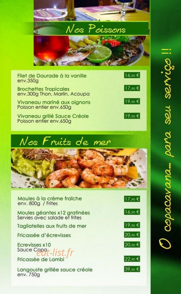 Copacabana — carte page 5