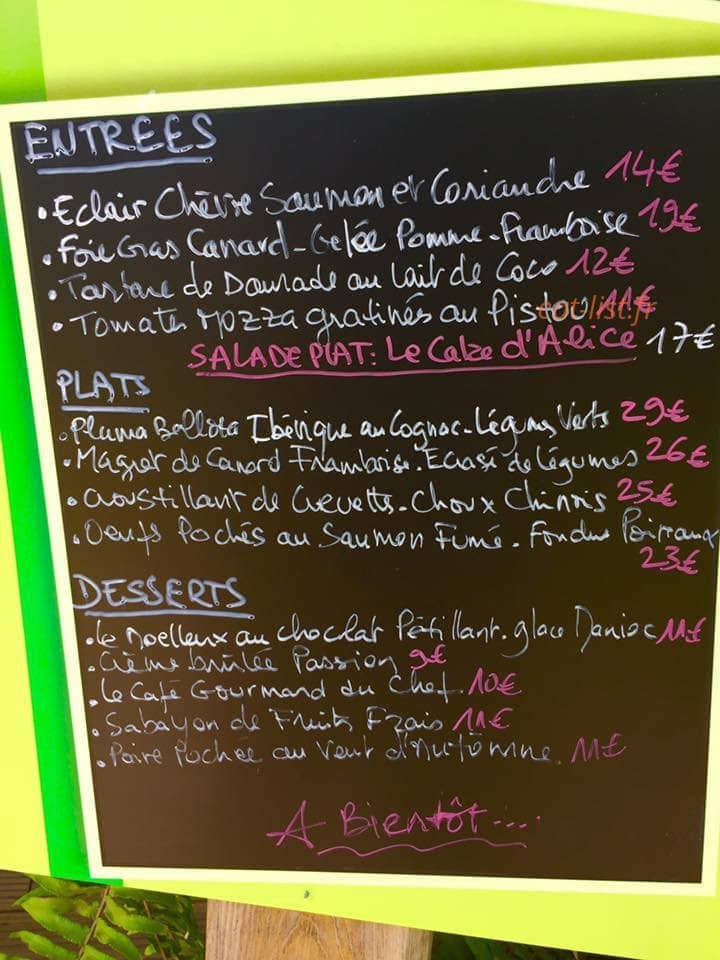 La Mandoline — carte page 1