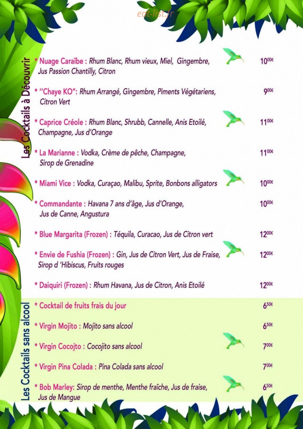 Le Jardin Des Envies — carte page 3