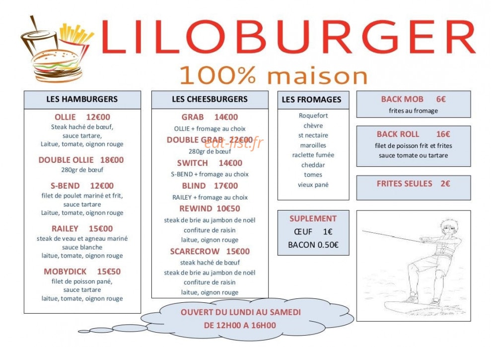 Liloburger — carte page 1