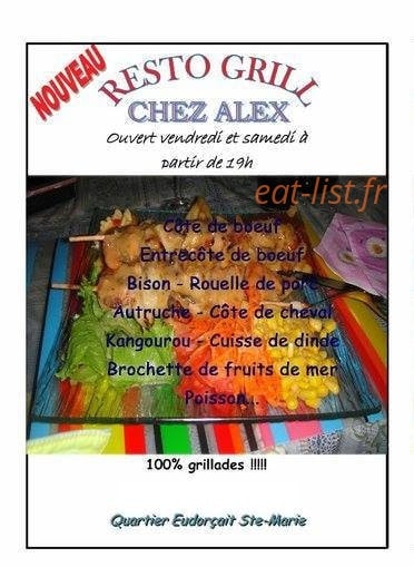 Chez Alex — carte page 1