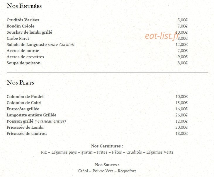 Le Saint-James — carte page 2