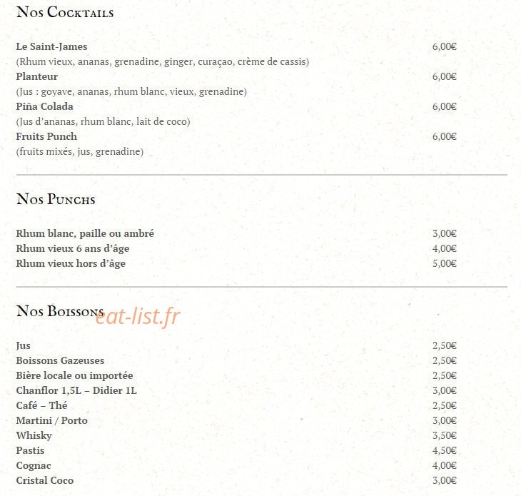 Le Saint-James — carte page 1