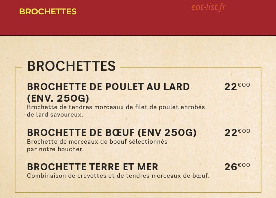 Churrasco — carte page 3