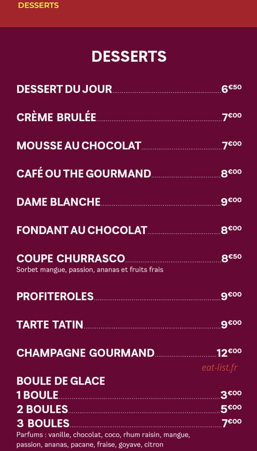 Churrasco — carte page 13