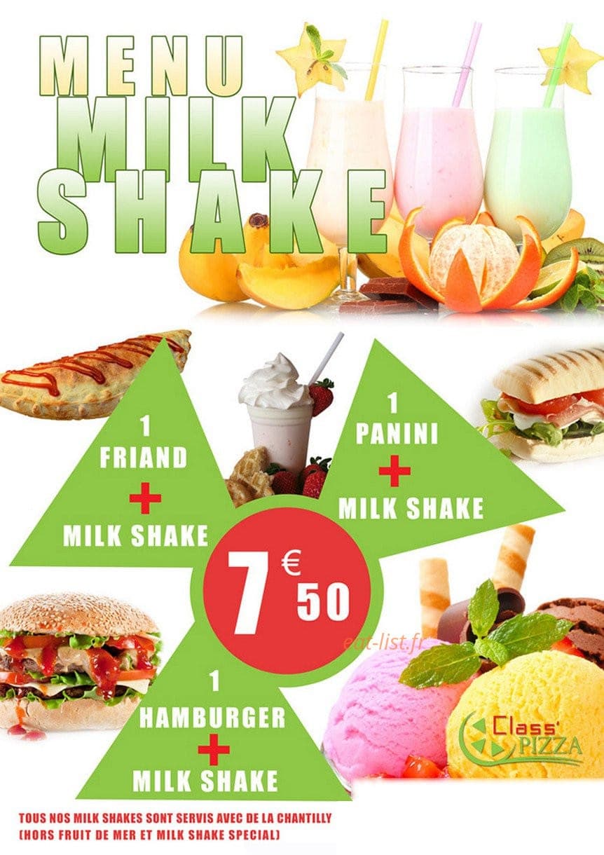 Class Pizza — carte page 2