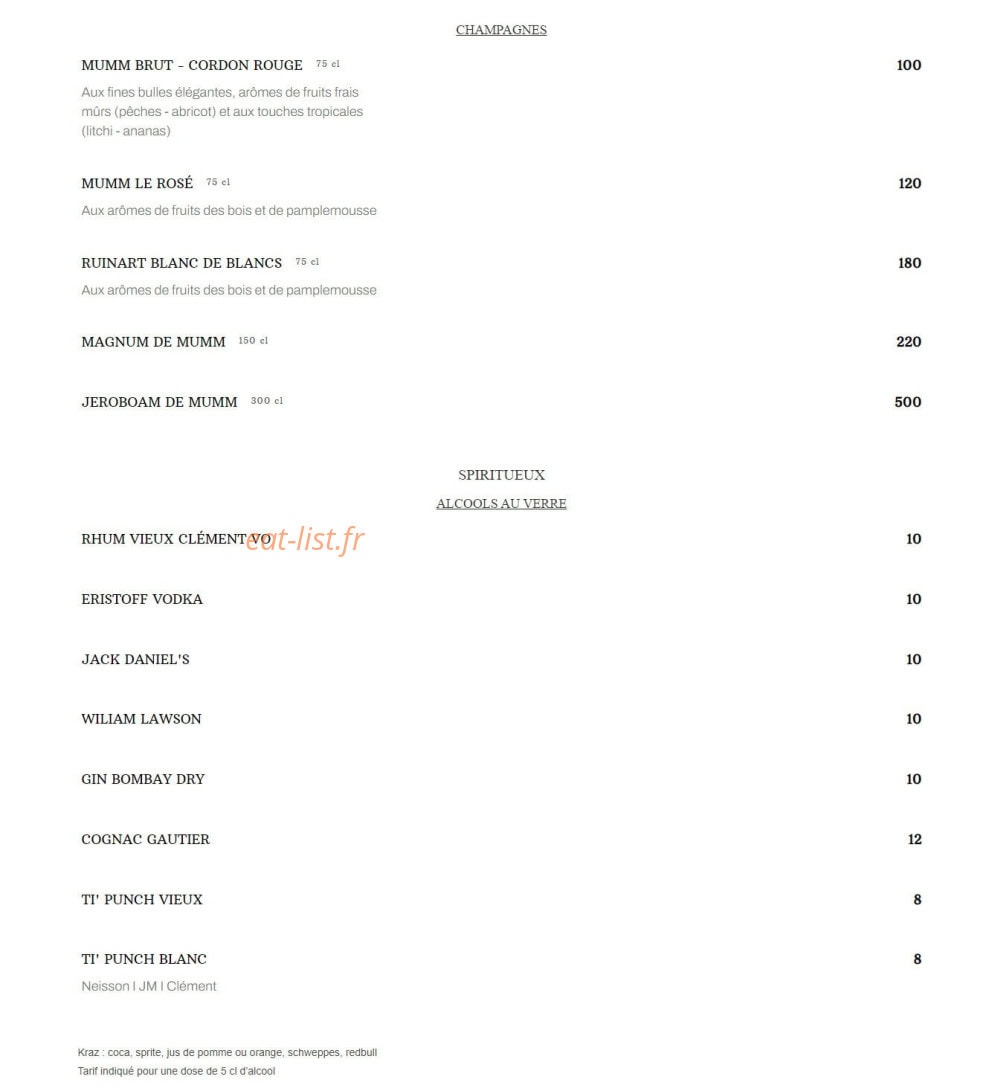 Kinky Mango — carte page 8