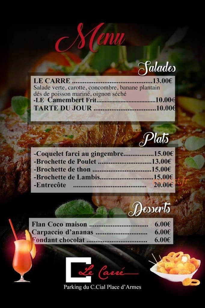 Le Carée — carte page 1