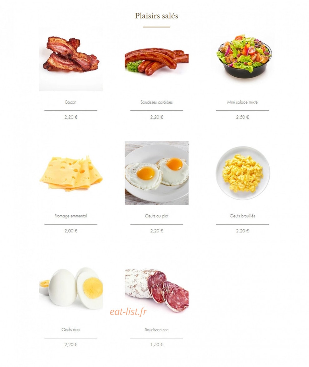 Le Réveil Gourmand — carte page 4