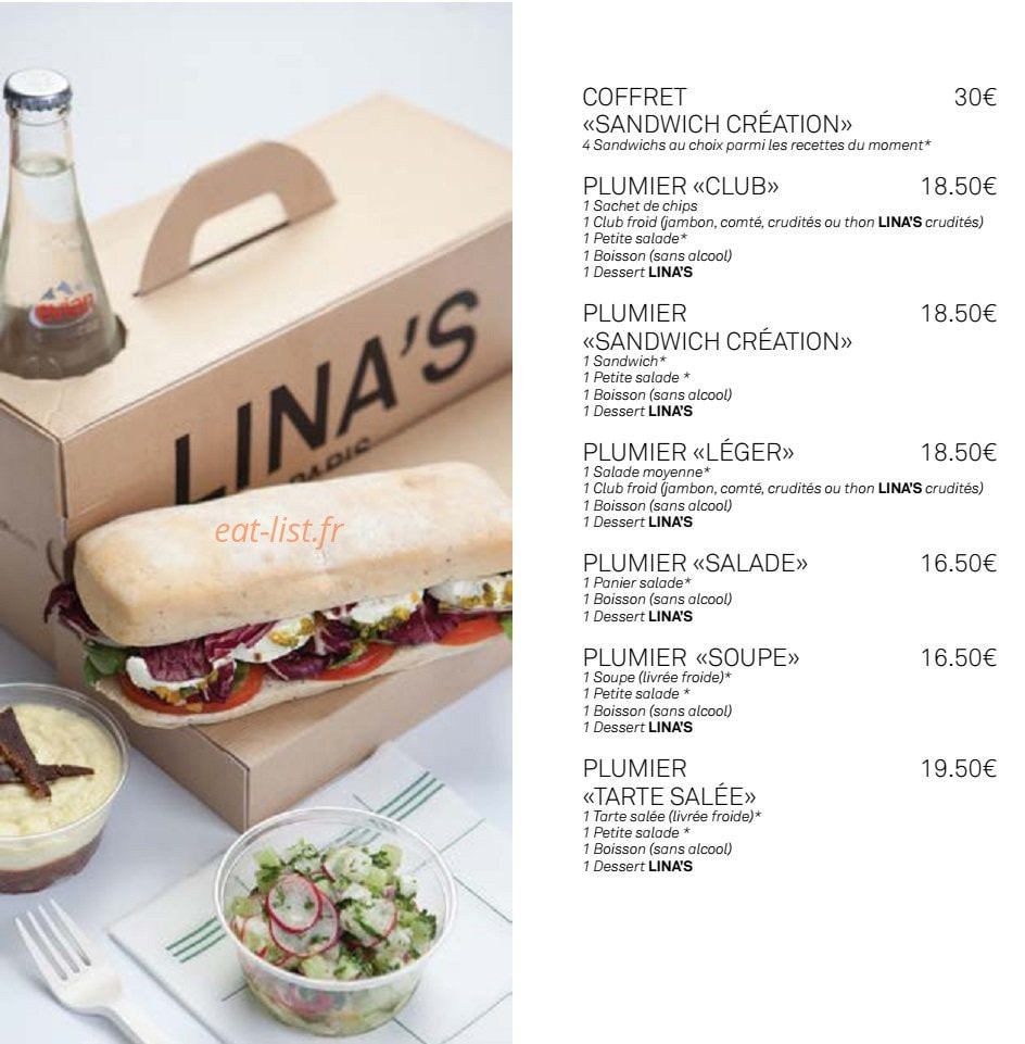 Lina's — carte page 4