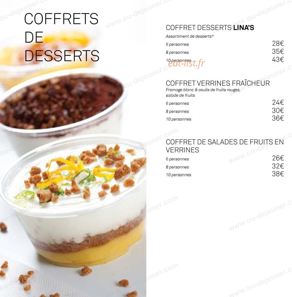 Lina's — carte page 5