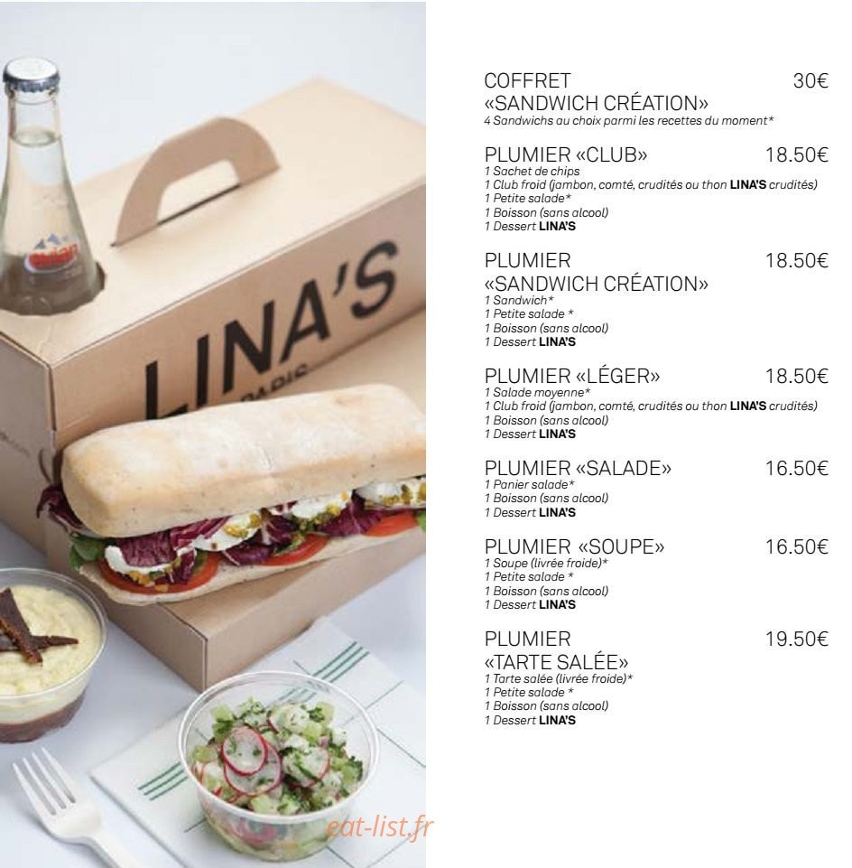 Lina's — carte page 4
