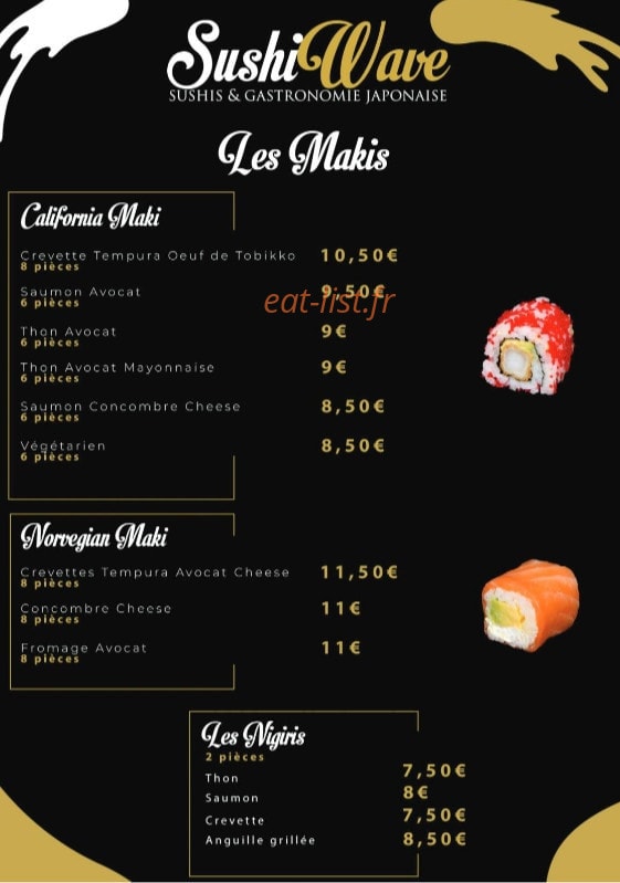 Sushi Wave — carte page 4
