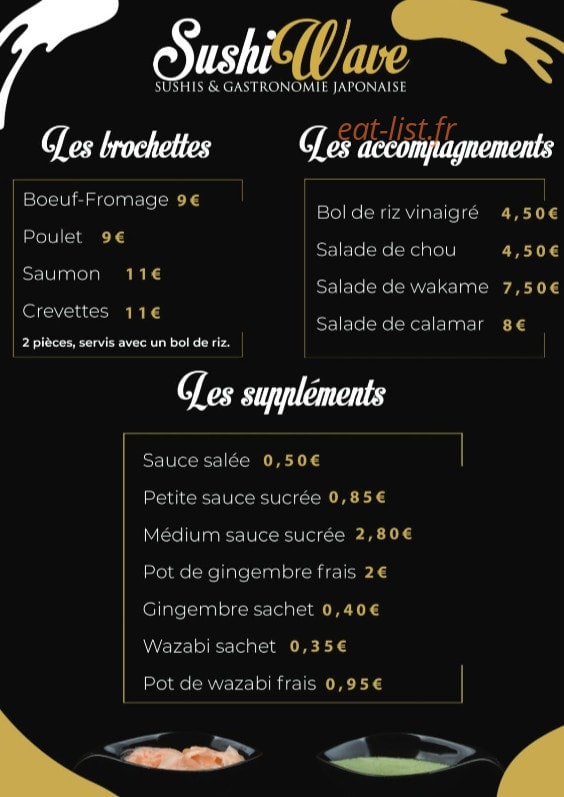 Sushi Wave — carte page 11