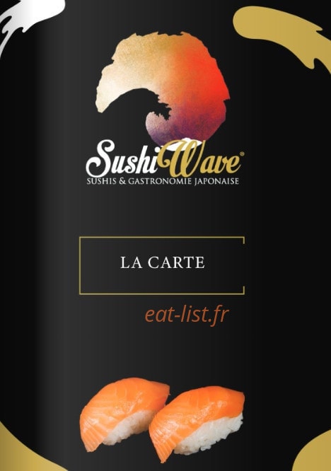 Sushi Wave — carte page 1
