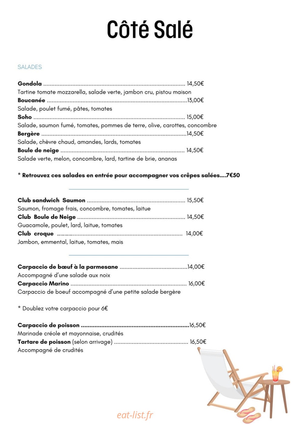 Boule De Neige — carte page 2