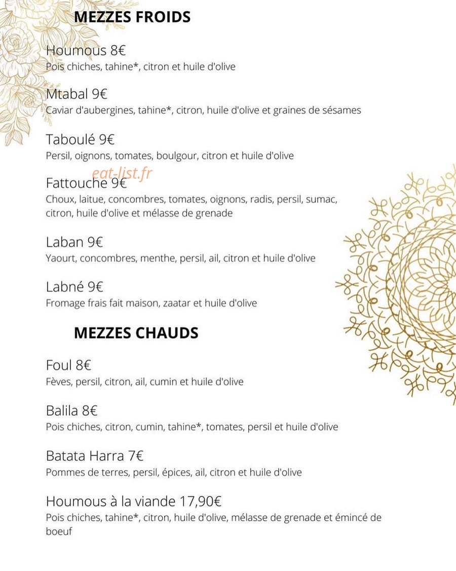 Le cèdre — carte page 2