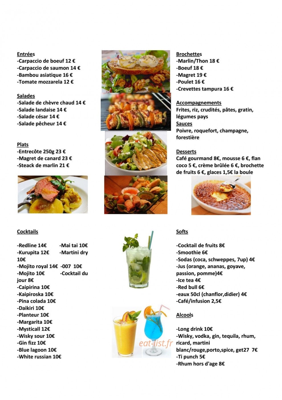 Ô Bon Endroit — carte page 1