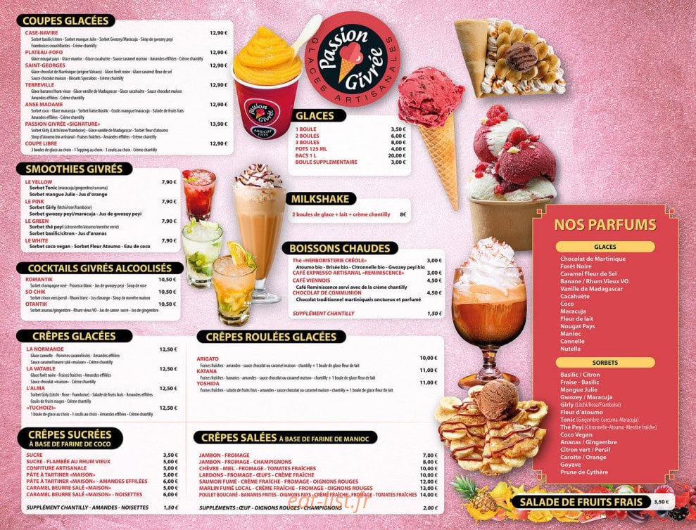 Passion Givrée — carte page 1
