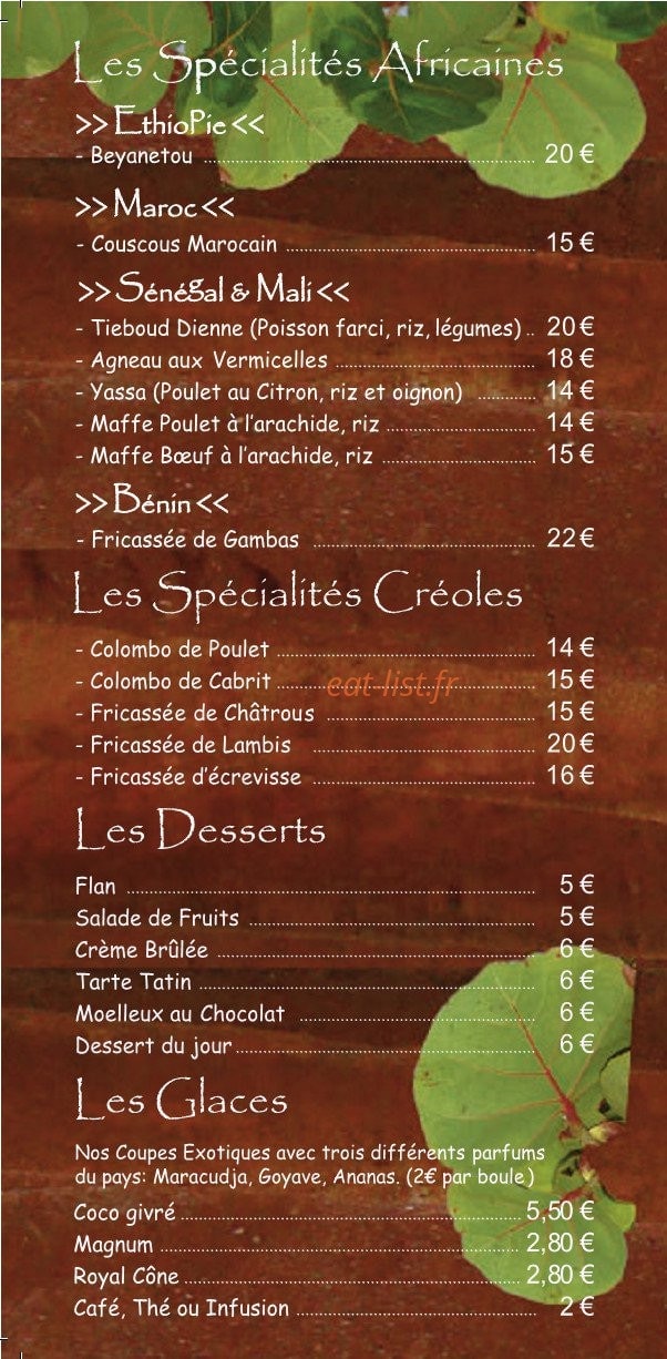 Restaurant Dosta — carte page 4