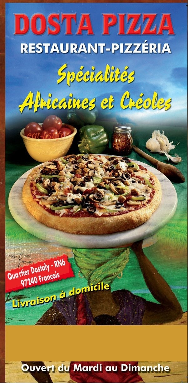 Restaurant Dosta — carte page 1