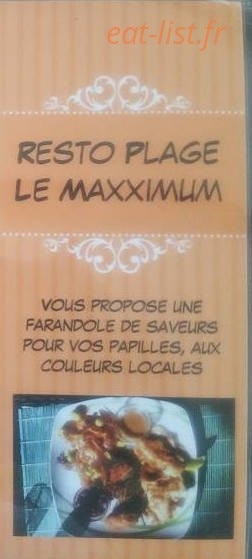 Le Maxximum — carte page 1