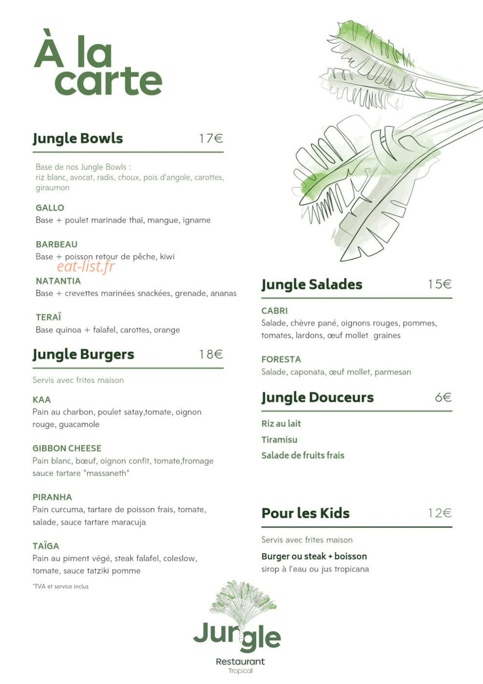 Jungle — carte page 1