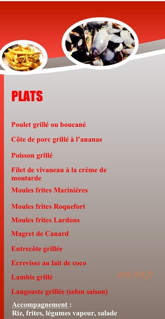Rest' Ô Cafe — carte page 6