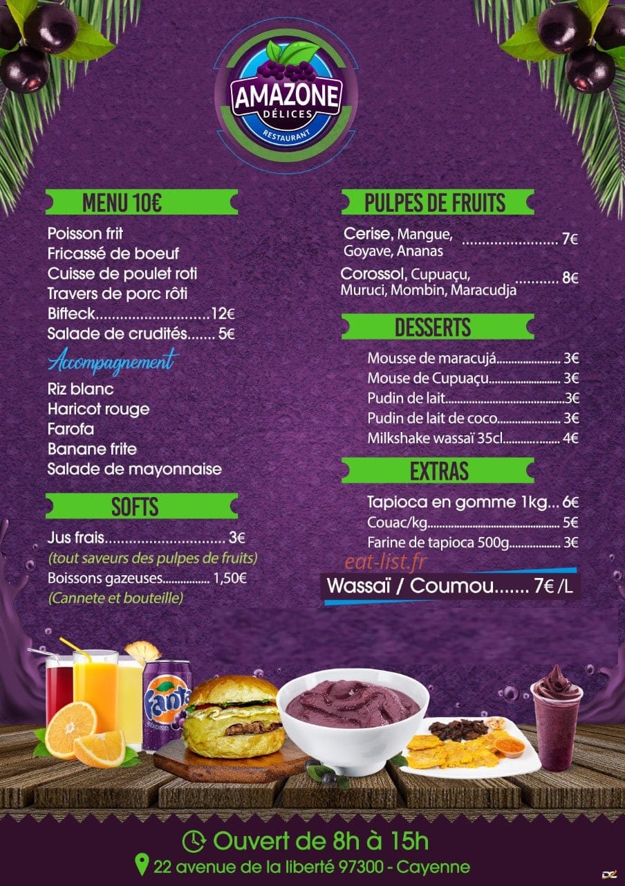 Amazone Delices — carte page 4