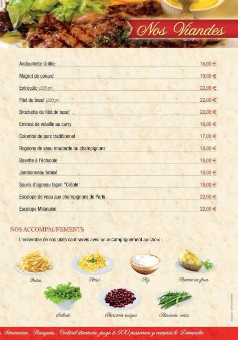 Chez Maxime — carte page 5