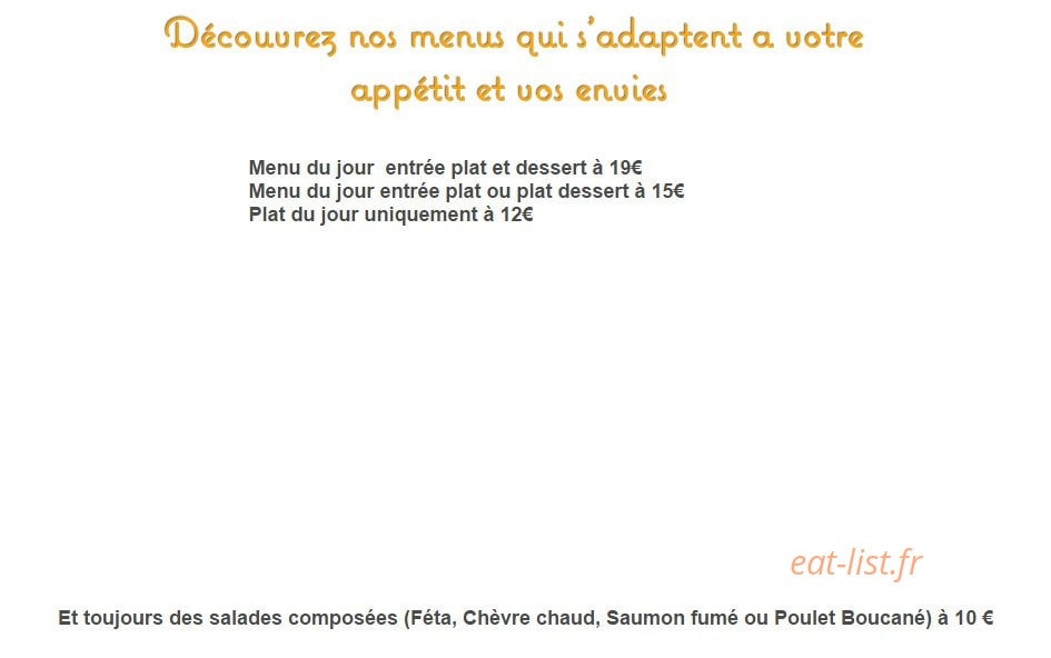 La Petite Maison — carte page 2